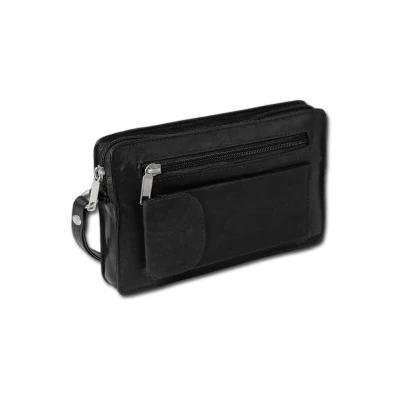 Abbildung von Drachenleder Handtasche, Herren, Größe: One Size, Schwarz