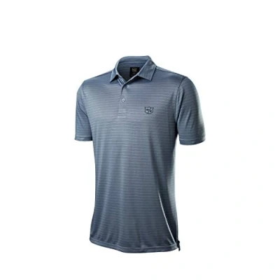 Abbildung von WILSON STAFF Herren Golf Poloshirt, STRIPE POLO, Polyester, Hellblau, Gr. S, WGA700730SM