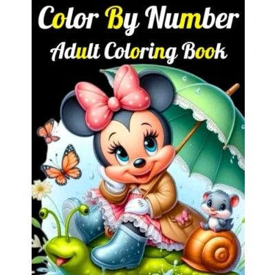 Abbildung von Color By Number Adult Coloring Book: Large Print Simple Numbers Birds And Flowers, Animals More