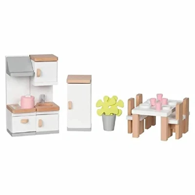 Abbildung von goki Puppenhausmöbel Puppenmöbel Style, Küche (packung, 20tlg), Lieferumfang: 20