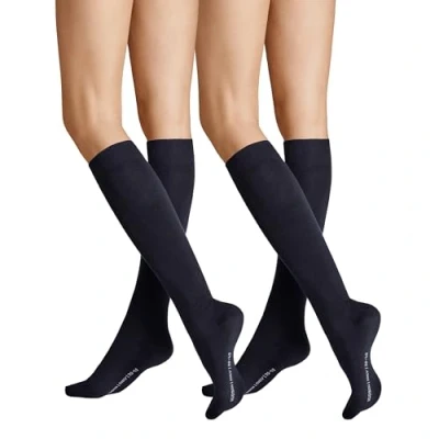Abbildung von Hudson Damen Kniestrümpfe Only 2 Pack wärmend Marine 0337 39/42