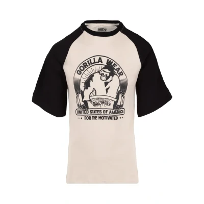 Abbildung von Gorilla Wear Logan Tshirt print, Herren, Größe: Small, Beige
