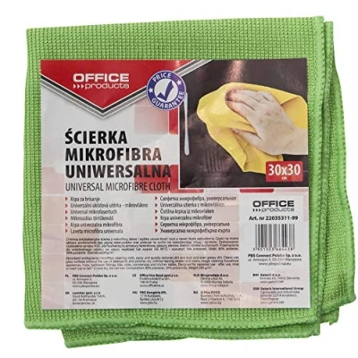 Abbildung von OFFICER PRODUCTS 22035311 99 1 Stck. Allrounder Wischtuch Mikrofasertuch Mikrofaser Reinigungstücher Putztücher Fenster Tücher Mikrofasertücher Geschirrtücher 240 g/mkg, 30x30 cm