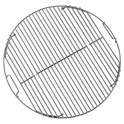 Abbildung von FLAMMBURO Grillrost rund Ø 47/44 cm Aus verchromtem Stahl, Stabstärke 4 mm, Grill Aufsatz, Rost, Grillgitter, BBQ (47 Geräte / 44 Grillfläche)