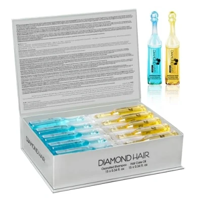 Abbildung von Diamond Hair Growth Haaröl und Shampoo Set, Friseurqualität Haarpflege für geschädigtes Haar &amp; Haarwachstum beschleunigen, Haarkur gegen Haarausfall trockene Haare, Nährende Haarmaske