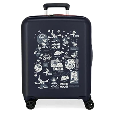 Abbildung von Disney 100 Special Shine Mickey Comic Blue Kabinenkoffer 40x55x20 cm Starres ABS Integriertes TSA Schloss 38,4L 2,82 kg 4 Doppelrollen Handgepäck