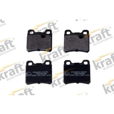 Abbildung von KRAFT 6011540 Bremsbelagsatz Hinterachse OPEL: Astra F Caravan, Calibra A, Vectra A Limousine, SAAB: 900 II Cabrio, Schrägheck