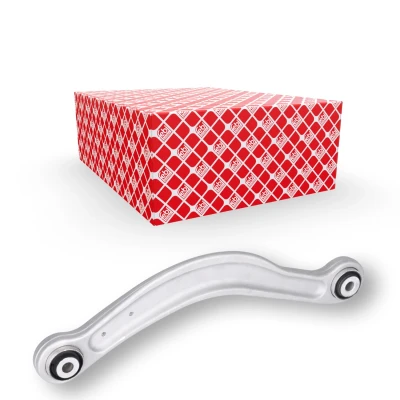 Abbildung von FEBI BILSTEIN 180649 Querlenker mit Lager Hinterachse rechts, oben, hinten Aluminium MERCEDES BENZ: E Klasse Limousine, T modell