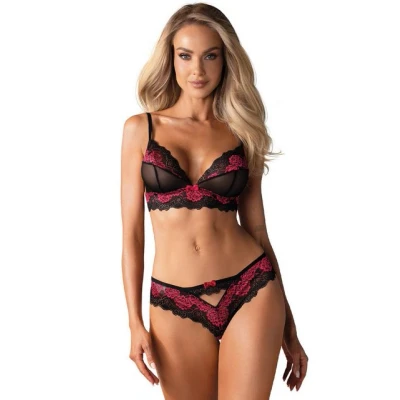 Abbildung von Tulia 2 teiliges BH Set Schwarz/Rosa