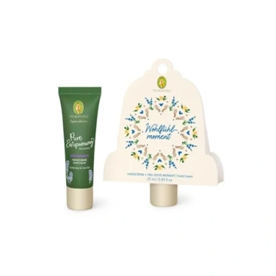 Abbildung von PRIMAVERA Geschenkanhänger Wohlfühlmoment mit Pure Entspannung Handcreme Lavendel bio, Vanille Extrakt bio vegan
