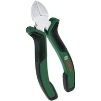 Abbildung von Bosch Diagonal Seitenschneider 160 mm (präzise und standfeste induktionsgehärtete Schneiden; vernickelte Oberfläche für erhöhte Rostbeständigkeit; ergonomisches Design mit Softgrip)