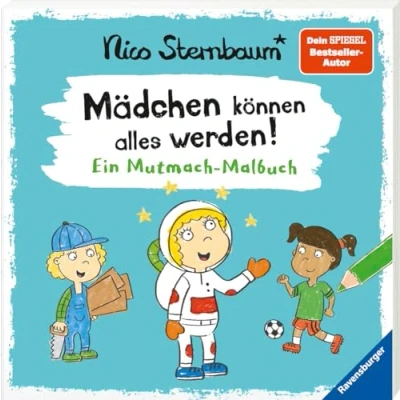Abbildung von Mädchen können alles werden: Ein Mutmach Malbuch