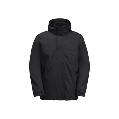 Abbildung von Jack Wolfskin Luntal Regenjacke / wasserabweisende Jacke, Herren, Größe: XXL, Black