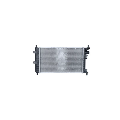 Abbildung von NRF 504437 Kühler, Motorkühlung Aluminium 498 286 24 mit Anbauteilen Kühlrippen gelötet FORD: Escort 5 Cabriolet, Schrägheck, Cabrio