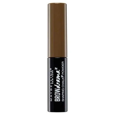 Abbildung von Maybelline Brow Drama Shaping Chalk Powder Nr. 130 Dark Blonde samtiges Augenbrauenpuder für natürliche markante Augenbrauen mit weichen Konturen