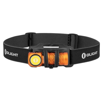 Abbildung von Olight Perun 2 Mini Taschenlampe Stirnlampe Aufladbar Orange