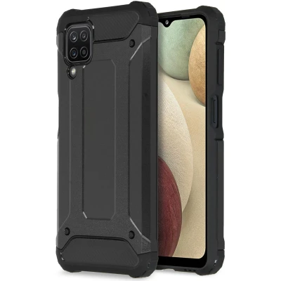 Abbildung von Samsung Galaxy A12 Hülle Kunststoff iMoshion Hard Case/Backcover Handyhülle Schwarz
