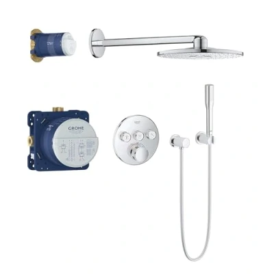 Abbildung von GROHE 34705000, 40 cm, 1,5 m, Wand, Chrom
