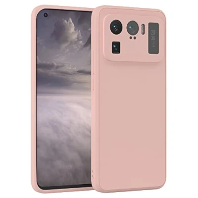 Abbildung von EAZY Case Silikonhülle für Xiaomi Mi 11 Ultra Hülle Silikon Altrosa weich stoßfeste Handyhülle Schutzhülle mit Kameraschutz Dünn Premium Schutz Cover TPU Phone Bumper Pastell Rosa