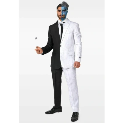 Abbildung von Opposuits Partyanzug Two Face Kostüm Anzug für Karneval Halloween, Zeig Batman Deine besten Seiten!