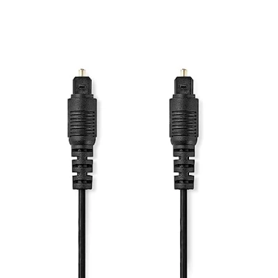 Abbildung von NEDIS Optisches Audiokabel Toslink Stecker 5.00 m rund PVC Schwarz Plastikbeutel