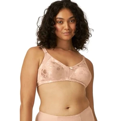 Abbildung von Naturana® Minimizer BH mit Blumenmuster [Cup B D]: ohne Bügel I Big Cup schönen Verzierungen 100 Light Beige C