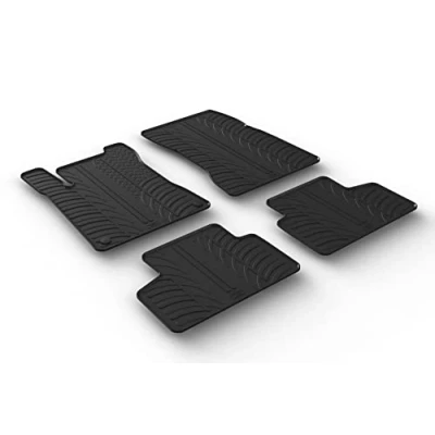 Abbildung von Gledring 0511 Fußmattensatz Gummi vorne und hinten 4 schwarz 750mm 550mm MERCEDES BENZ: GLB