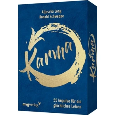 Abbildung von Karma: 55 Impulse für ein glücklicheres Leben. Kartendeck mit Inspirationen mehr Optimismus und Lebensfreude. Das Schicksal selbst bestimmen durch gutes Karma positive Energie
