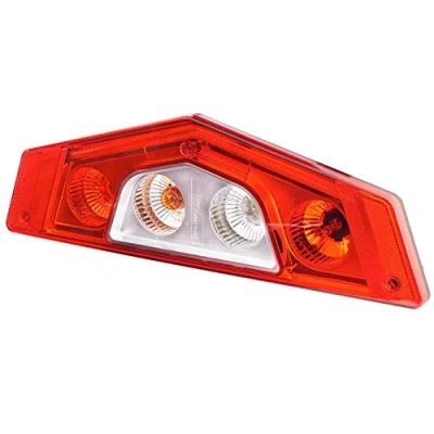 Abbildung von HELLA 2VP 012 570 011 Heckleuchte links Rot, glasklar schwarz mit Glühlampen