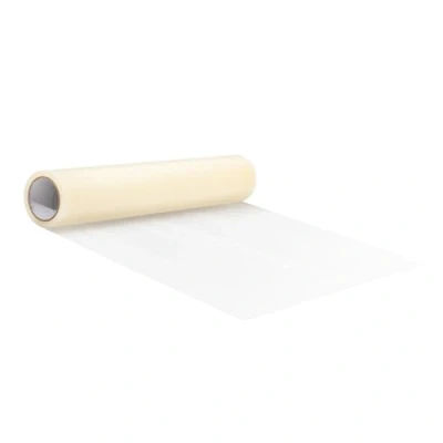 Abbildung von VEVOR Teppichschutzfolie, 61 x 15 m, Boden und Oberflächenschutz mit Selbstklebender Rückseite einfacher Installation, Selbstklebende Polyethylen Automatten Schutzrolle für BAU Renovierung