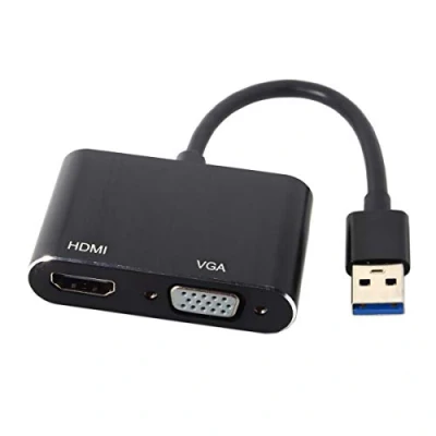 Abbildung von chenyang USB 3.0 2.0 zu HDMI VGA HDTV Adapter Kabel Externe Grafikkarte für Windows Laptop
