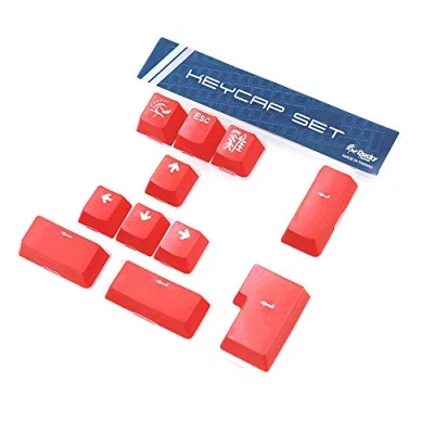 Abbildung von Ducky PBT Double Shot Keycap Set, rot, 11 Tasten