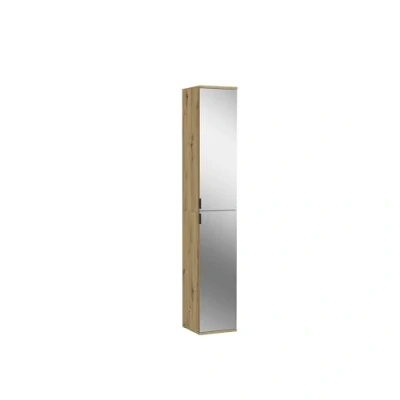 Abbildung von xonox.home X07G2T11 Projekt x Spiegelschrank schmal, Hochschrank mit Spiegel 30 193 34 in Front Artisan Eiche Nb./Spiegel Korpus Nb.