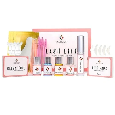 Abbildung von P Beauty Cosmetic Accessories Wimpernlifting Starter Set VERSION 2022 Eyelash Kit 10 teilig inkl. 3 Augenpads, Lash Lift für wunderschöne Wimpernwellen, Wimpernlaminierung