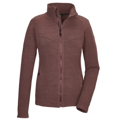 Abbildung von killtec Damen Powerstretchjacke/Fleecejacke mit Stehkragen KOW 112 WMN FLX JCKT, dunkelweinrot, 40, 41802 000