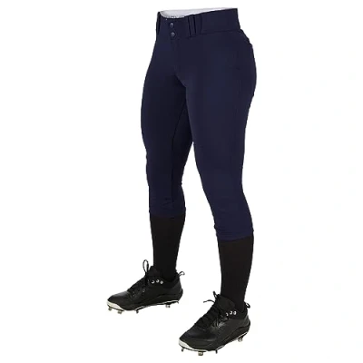 Abbildung von Champro Damen Turnier Traditionelle Low Rise Polyester Softball Hose, Größe M, Marineblau
