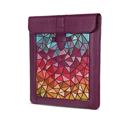 Abbildung von LONDO Echtleder Ärmeltasche für iPad (Violett, 32,9 cm)