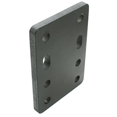 Abbildung von Universelle Adapterplatte zur Höhenverstellung 4x90 der Anhängerkupplung für 2 Loch 90mm AHK Bock Flanschkugeln. (4x45mm ohne Schraubenset, Bock)