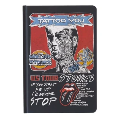 Abbildung von Grupo Erik Notizbuch A5 The Rolling Stones Klein Bullet Journal Reisetagebuch zum selberschreiben Tagebuch Mädchen und Jungen Merch