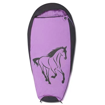 Abbildung von yourGEAR Kinderschlafsack Horse Mumienschlafsack 180x90 cm