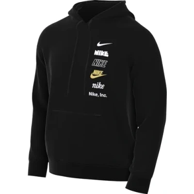 Abbildung von Nike Sportswear CLUB Hoodie Kapuzenpullover, Herren, Größe: Large, Black