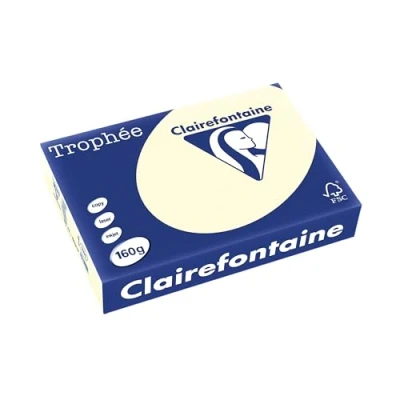 Abbildung von 4 x Clairefontaine Kopierpapier Trophee A4 160g/qm VE=250 Blatt sand