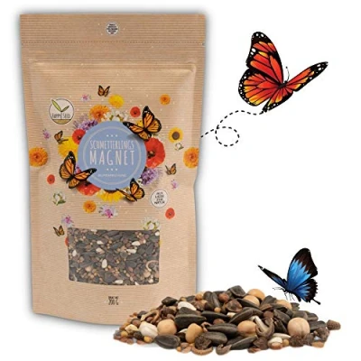 Abbildung von 200g Schmetterlingswiese Samen für eine bunte Blumenwiese Farbenfrohe &amp; nektarreiche Wildblumensamen Mischung Schmetterlinge