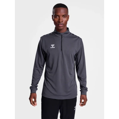 Abbildung von Hummel Authentic Halfzip Sweatshirt, Herren, Größe: 3XL, Asphalt sulphur spring