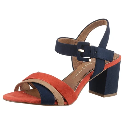 Abbildung von Marco Tozzi Riemensandalette, Damen, Größe: 36, Navy Schuhe