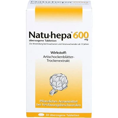 Abbildung von NATU HEPA 600 mg überzogene Tabletten 50 St