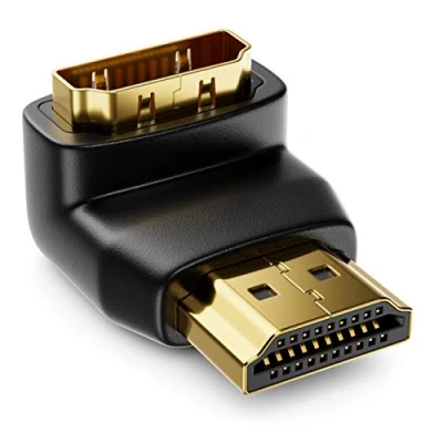Abbildung von deleyCON HDMI Winkel Adapter 270 Grad gewinkelt Stecker zu Kabel