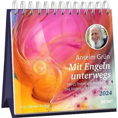 Abbildung von Wochenkalender 2024: Mit Engeln unterwegs: 53 Texten von Anselm Grün und Bildern Eberhard Münch Tischkalender zum Aufstellen 2024