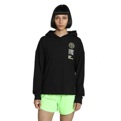 Abbildung von Puma Hyrox Hoodie Kapuzenpullover, Damen, Größe: XXL, Black