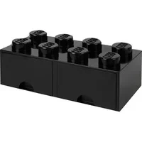 Abbildung von LEGO® Aufbewahrungsbox mit Schubladen Schwarz 50x25x18 cm